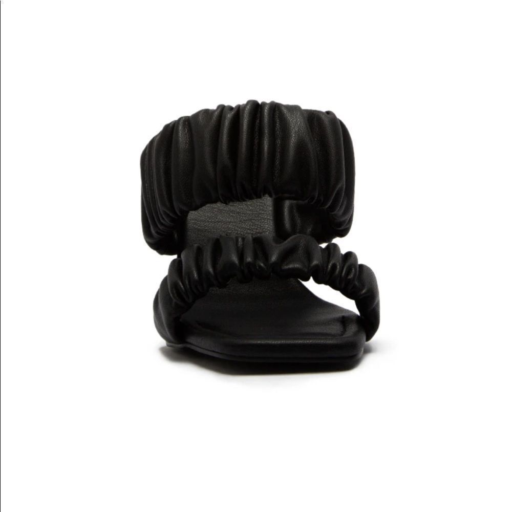 Black Double Ruched Band Heel - Picture 6 of 7